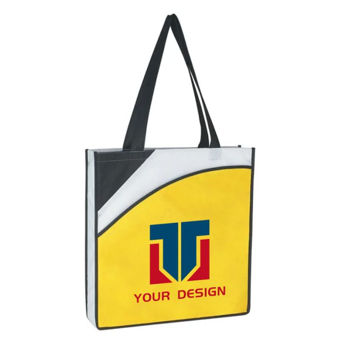 Custom Unique Non-Woven Conference Tote Bag 15.5"H x 14.5"W