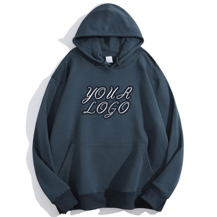Custom Unisex Long Sleeve Hooded Sweatshirt 380g Hoodies Heavyweight Cotton Hoody Pullover