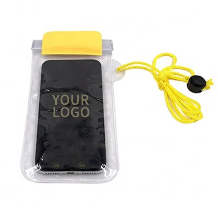 Custom Universal Water Proof PVC Mobile Phone Cases Clear Pouch Waterproof Bag Cell Phone Bag With Lanyard