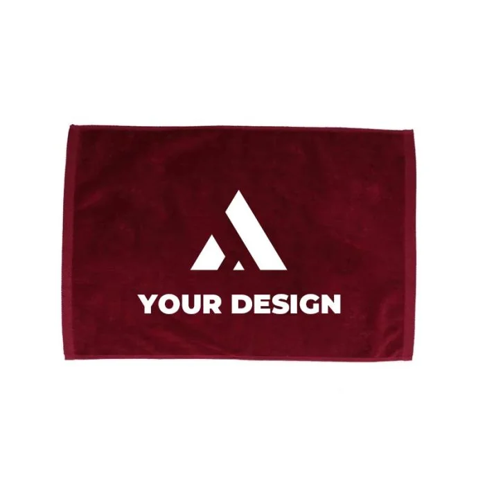 Custom Velour Dobby Hem Sport Towel - Ideal for Fitness and Events