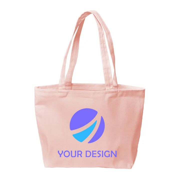 Custom Versatile Colored Canvas Tote Bag 13.5" H x 17.75" W
