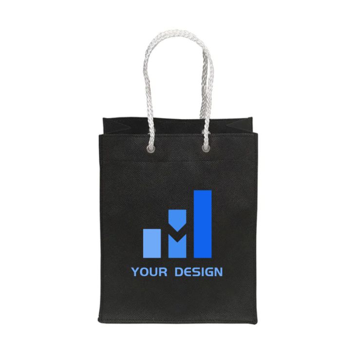 Custom Versatile Mini Non-Woven Tote and Gift Bag 9"H x 7.5" W