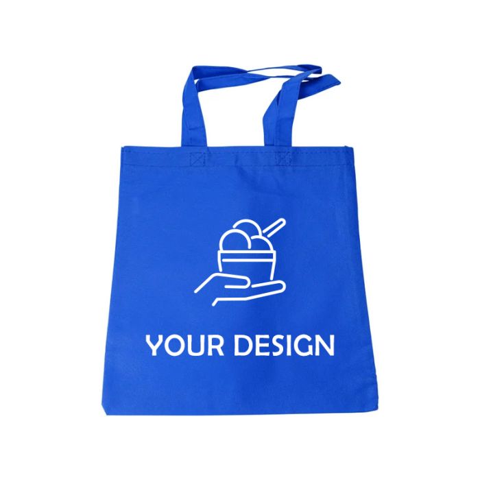Custom Versatile Non-Woven Economy Tote Bag 14" H x 13.5" W