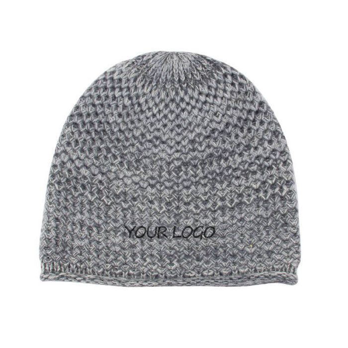 Custom Warm Cashmere Beanie Hat Winter Knit Hat Knitted Skull Cap