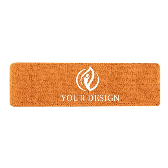 Custom Washable Plush Terry Sport Headbands 