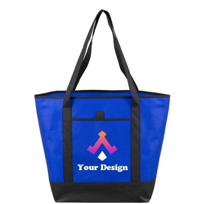 Custom Water-Resistant Boat Tote Bags - Spacious & Stylish 17.5" W x 13.5" H