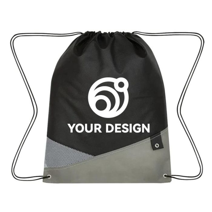 Custom Water-Resistant Non-Woven Cross Sports Pack with Mesh Accent 18"H x 14" W