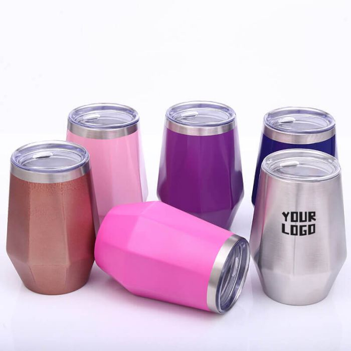 Custom Wholesale Irregular 304 Stainless Steel Double Wall Tumbler Vacuum Insulated Coffee Mug