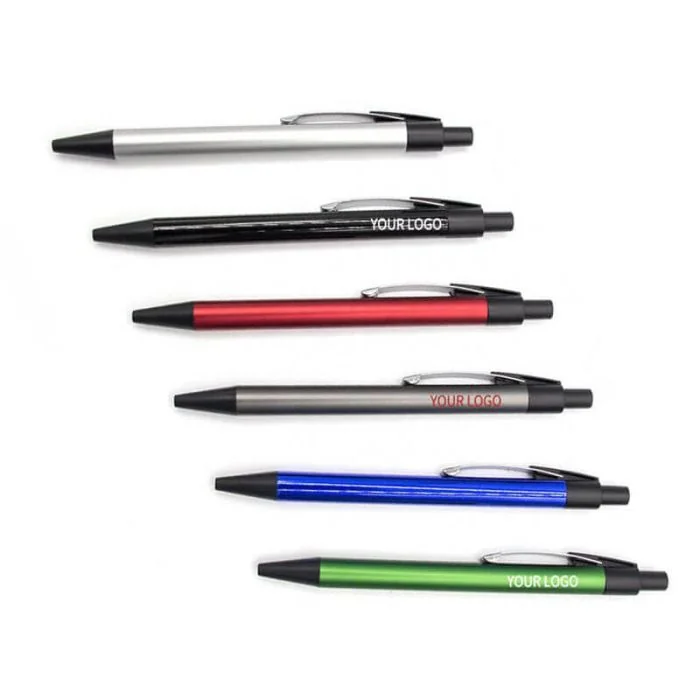 Custom Wholesale Promotional Ballpoint Pen Pressing Button Ball Pen
