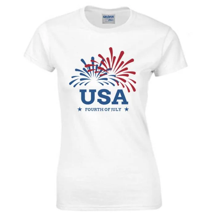 Custom Woman Summer Blouse Cotton Short Sleeve Crewneck T-shirt Slim Fit Workout Tee Shirt