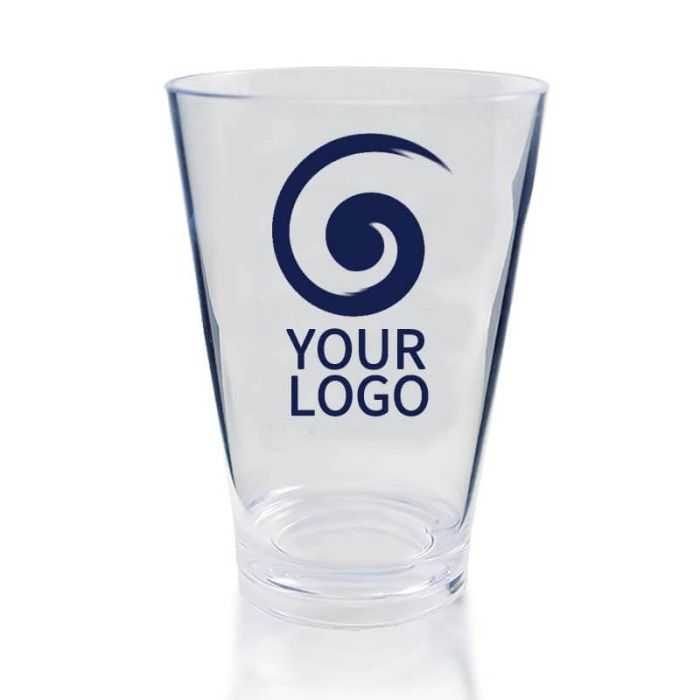 Custom 14oz. Plastic Cups Clear Party Tumbler Tapered Cup for Cold Drinking