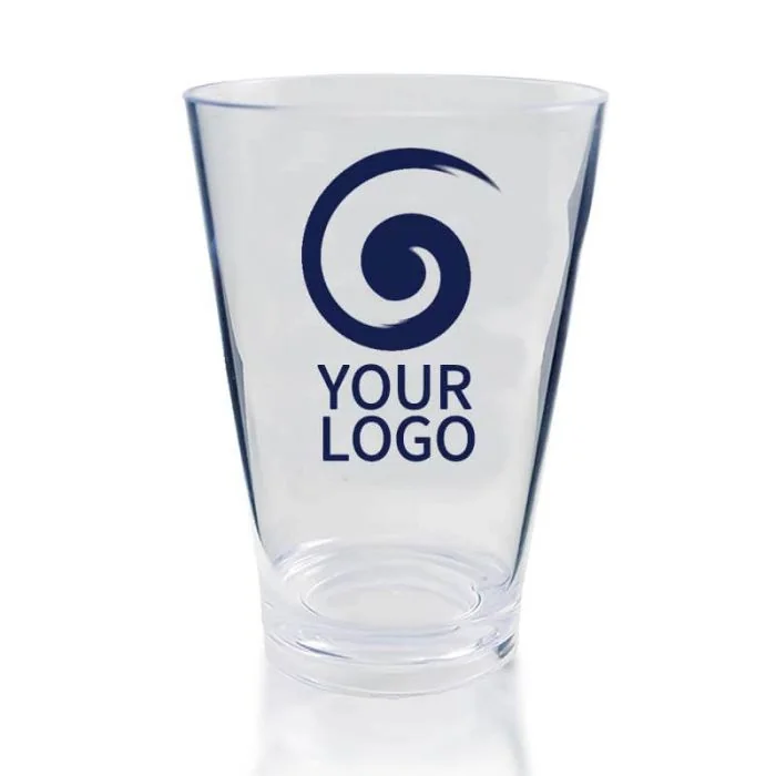 Custom 14oz. Plastic Cups Clear Party Tumbler Tapered Cup for Cold Drinking