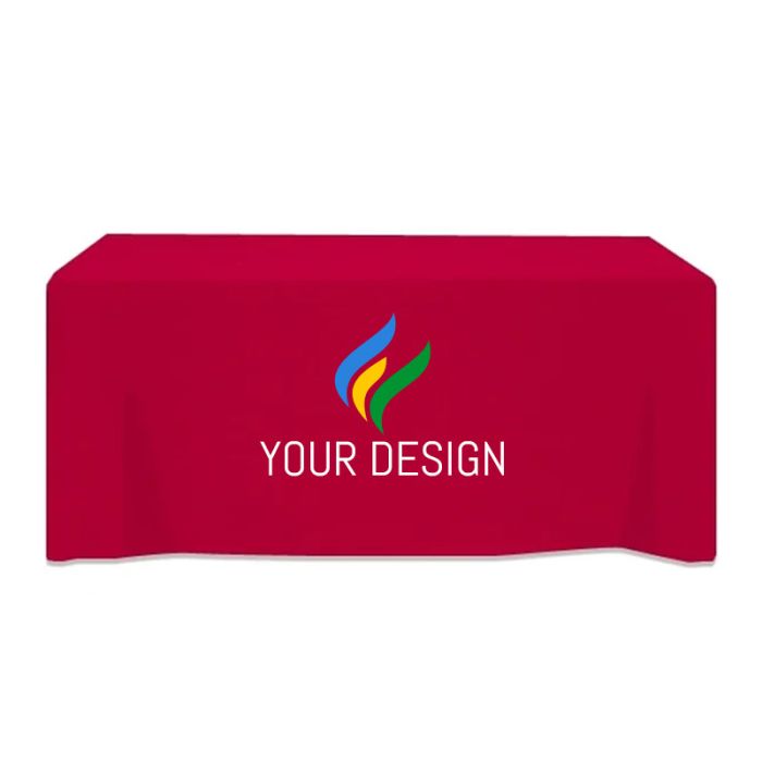 Customizable 3-Sided Table Cover for 6-Foot Tables