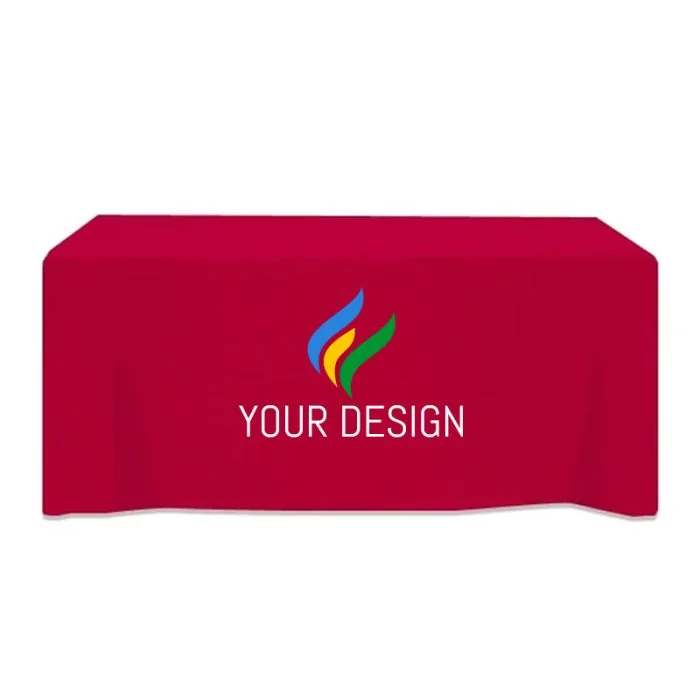Customizable 3-Sided Table Cover for 6-Foot Tables