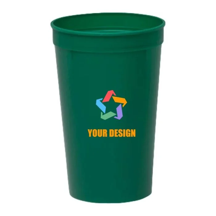 Customizable 32 Oz Durable Smooth Plastic Stadium Cup