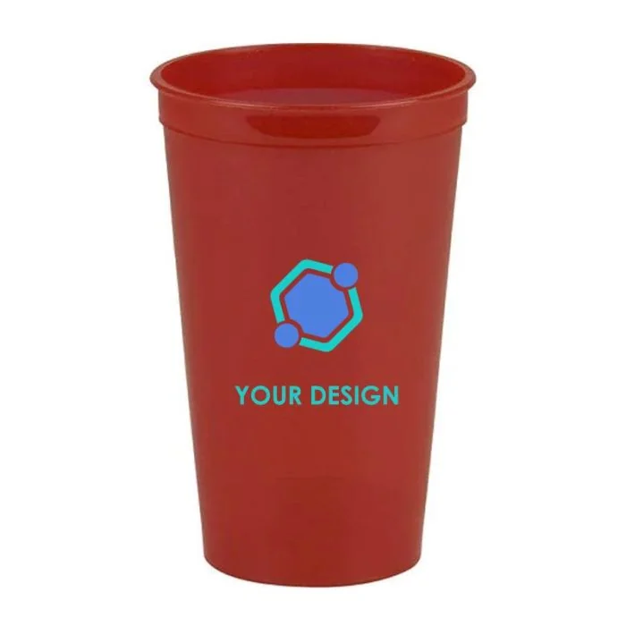 Customizable BPA-Free 22 Oz Translucent Stadium Cup for Events, Outdoor & Sporting