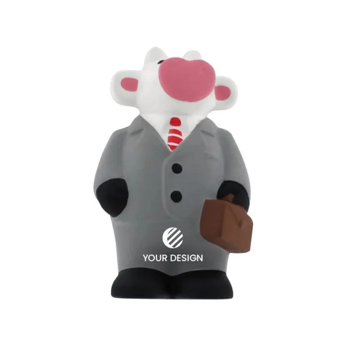 Customizable Business Soft Cow Stress Relievers Ideal for Advertising