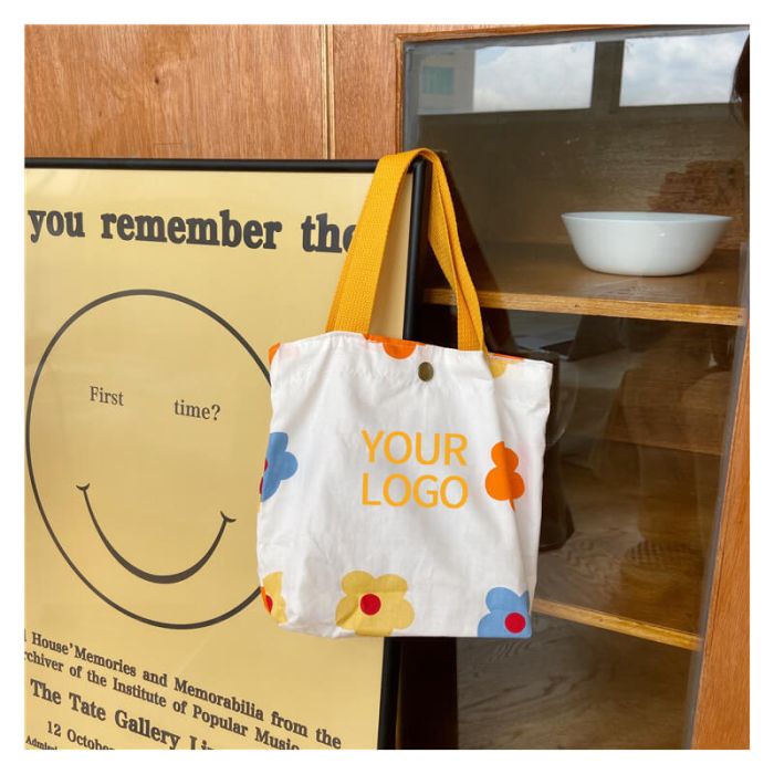 Custom Canvas 11.02"W x 13.39"H Bag Environmental Storage Handbag Reusable Grocery Bag 