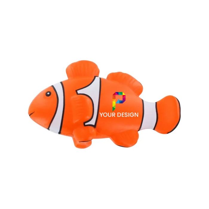 Customizable Clown Fish Stress Ball - Bright and Fun Stress Reliever 