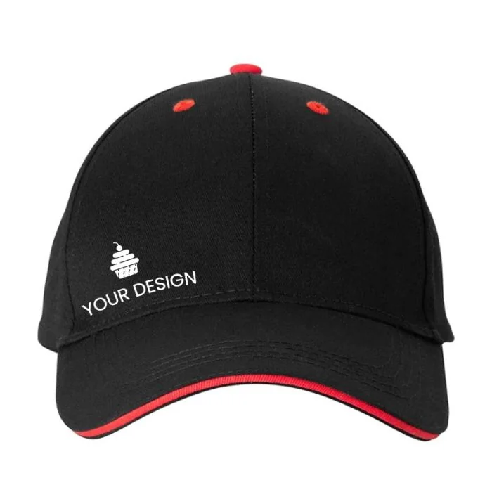 Customizable Cotton Structured Sandwich Cap Baseball Hat