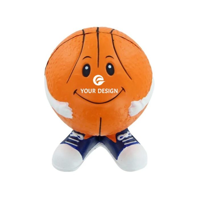 Customizable Cute Design Basketball Man Stress Toy for Promotional Events and Stress Relief