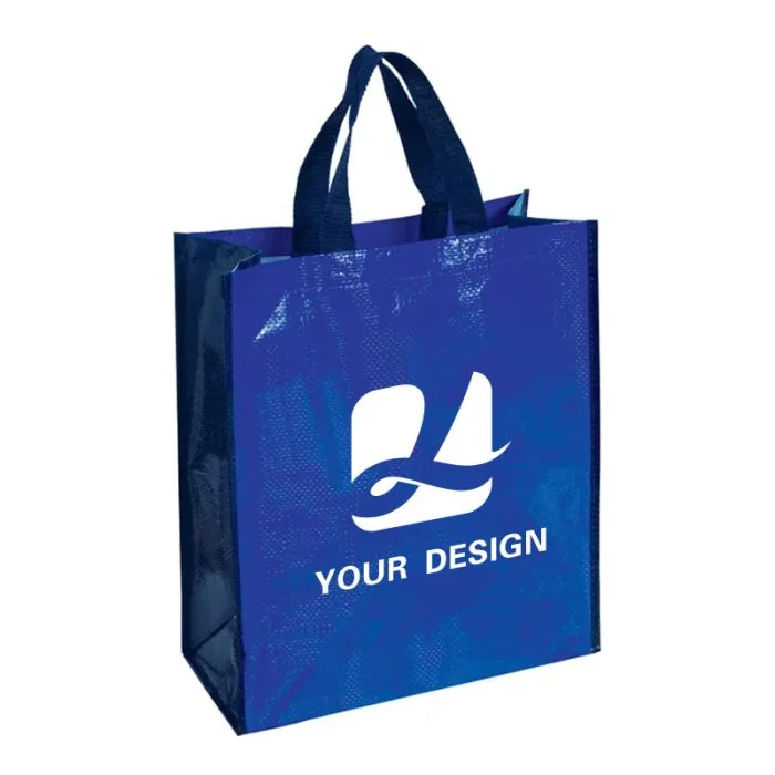 Customizable Eco-Friendly Large Woven Tote Bag 16" H x 14" W x 6.5" D