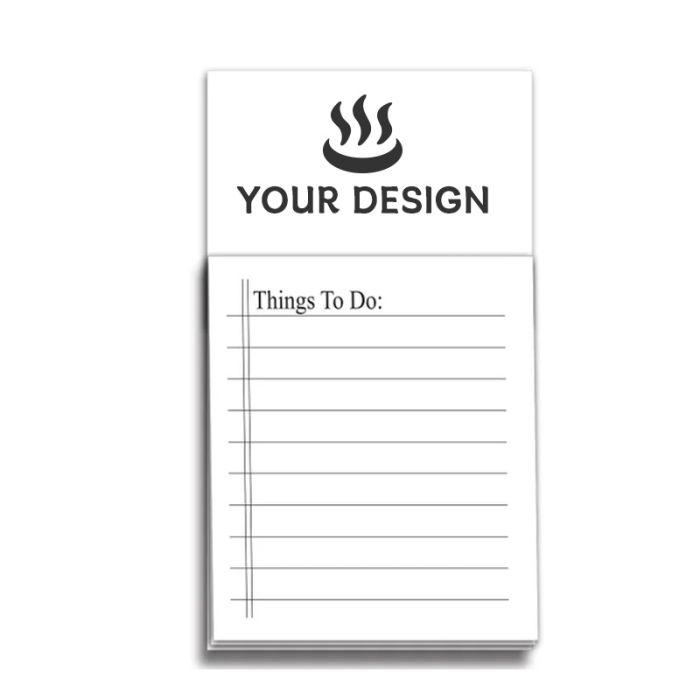 Customizable Full-Color Logo Magnetic Notepad for Refrigerator - Perfect Office & Break Room Accessory 