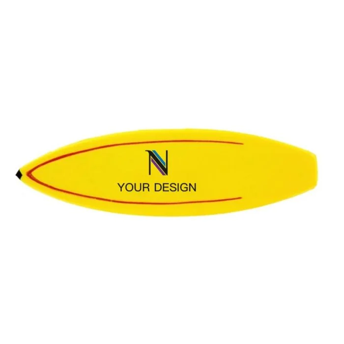 Customizable Full Color Printed Surfboard Stress Balls for Promotional Events and Stress Relief