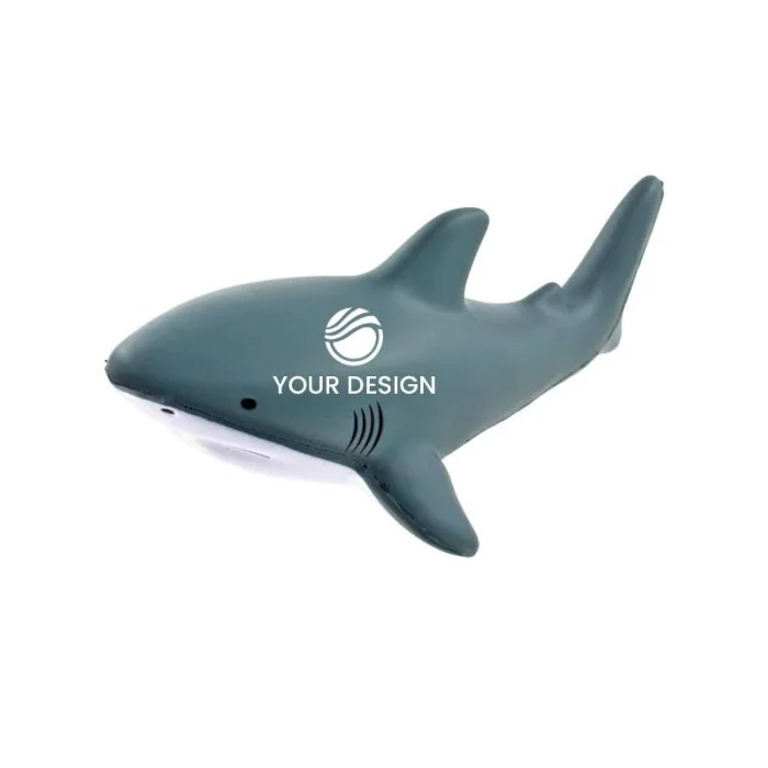 Customizable Fun Shark Stress Ball Ideal for Aquariums and Promotions