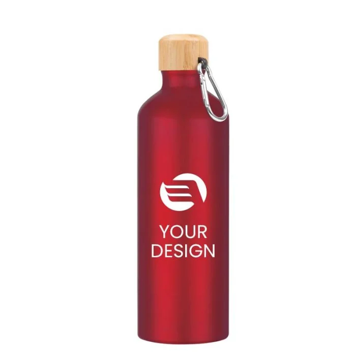 Customizable Imprint 25 oz. Aluminum Water Bottle with Spill-Resistant Lid