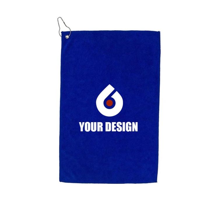 Customizable Iron Heavy Duty Microfiber Golf Towel 18" H x 12" W