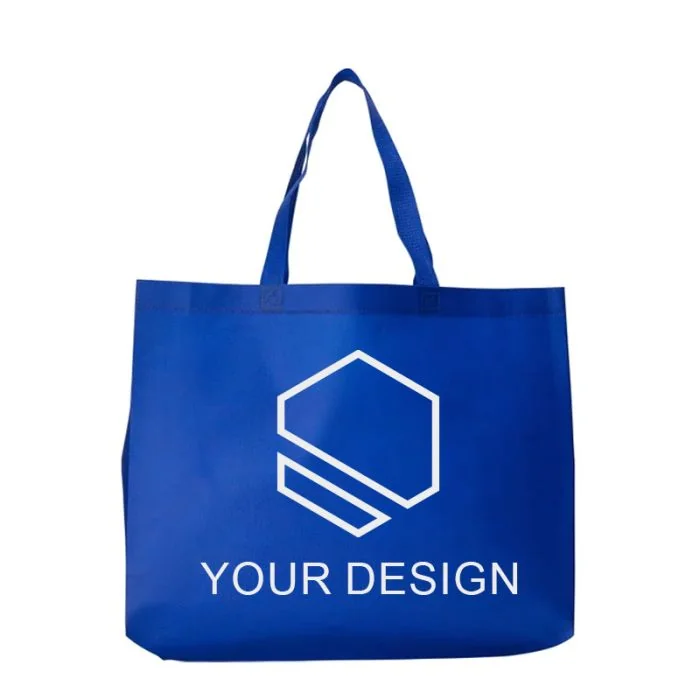 Customizable Jumbo Tote Bags in Vibrant Colors 14"H x 15.5"W x 3.5"D