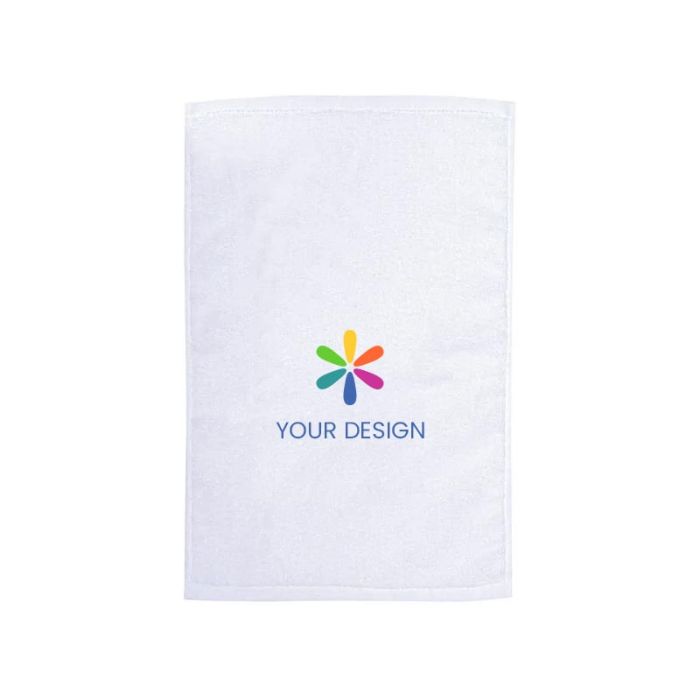 Customizable Logo Terry Velour Cotton Rally Towel 17"x11"