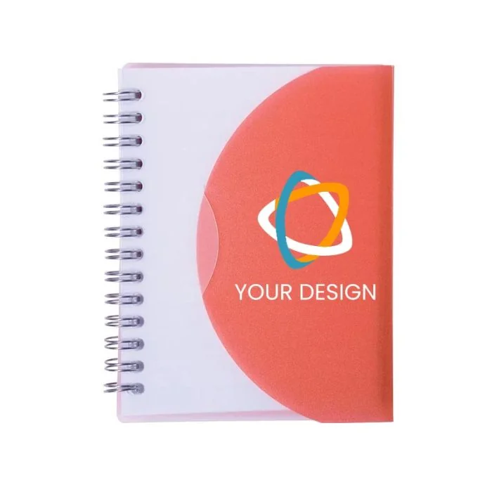 Customizable Medium Spiral Curve Notebook Ideal for School & Business