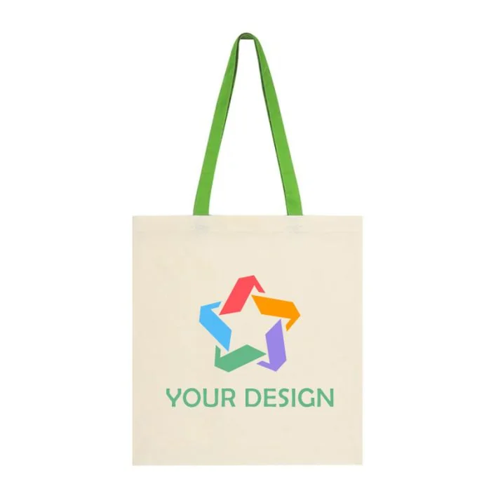 Customizable Penny Wise Cotton Canvas Tote Bag 16.25" H x 15" W