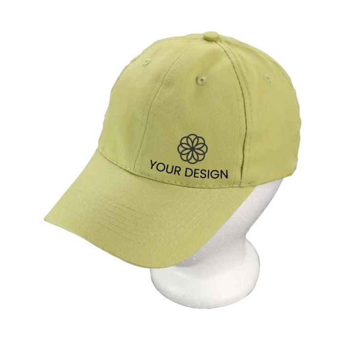 Customizable Promotional Lightweight Brushed Cotton Twill Hats 
