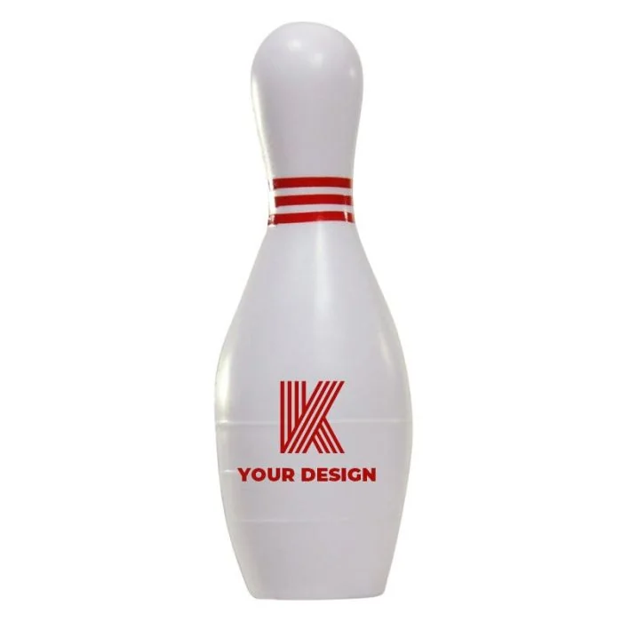 Customizable Realistic Bowling Pin Stress Balls for Promotional Events and Stress Relief