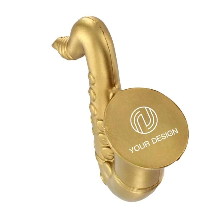 Customizable Saxophone Stress Balls Perfect for Music Promotions and Events