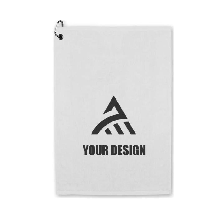 Customizable Ultra Soft Weekender Flat Hem Golf Towel 15" H x 24" W