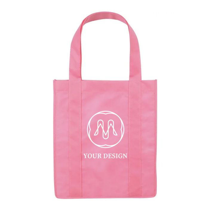 Customizable Water-Resistant Non-Woven Shopper Tote Bag 15" H x 13" W x 10" D