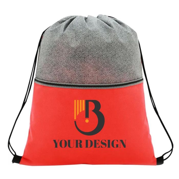 Customizable Water-Resistant Polypropylene Drawstring Bag 18x14" for Gym, School & More