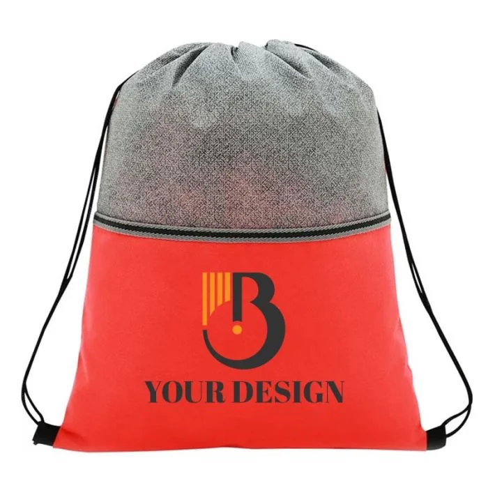 Customizable Water-Resistant Polypropylene Drawstring Bag 18x14" for Gym, School & More