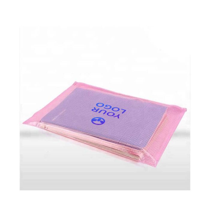 Custom Waterproof Tear-Resistant Plastic Zipper Pen File Document Folders Pockets Travel Bag