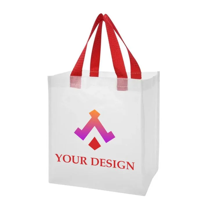 Customizable Woven Polypropylene Tucker Tote Bag 11.63" H x 10.75" W, 14.5"