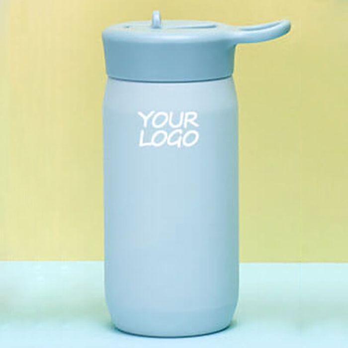 Custom Portable 10oz Vacuum Insulated Water Bottle Stainless Steel with Handle Thermos Flask