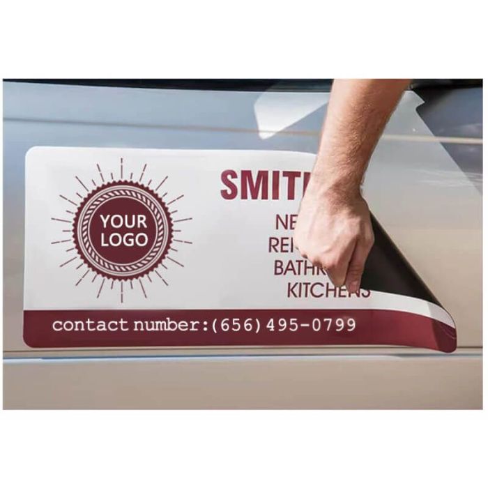 Custom Car Magnets 8" - 84" Full Size Die Cut Available Buy More Save More