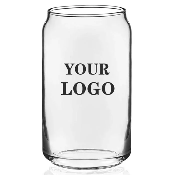 Custom 16oz Coke Cup Christmas Pattern Change Color Beer Glass Cans For Soda Drinking Milk Juice 