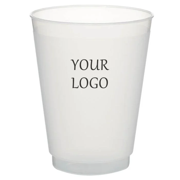 Custom 16oz. Plastic Cold Drinks Cups Frosted Cup Tall Tumblers for Water Juice