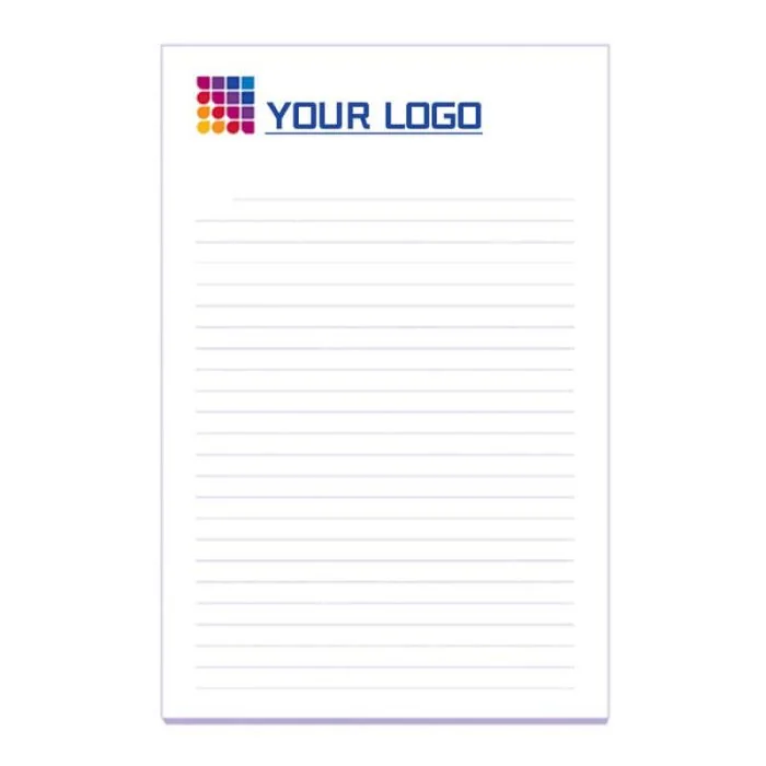 Custom Adhesive Notepads 50 Sheets Ruled Lines Draft Paper Sticky Note Pad