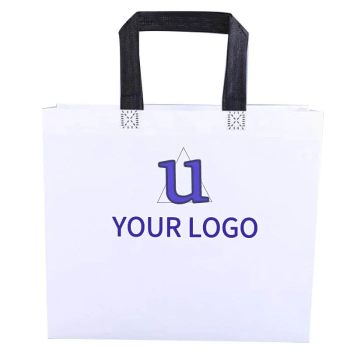 Custom Blank Non-woven Carry 13.78" x 15.75" Bags Shopping Tote Bag Non Woven Laminated Bags